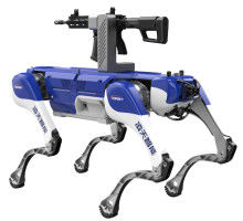 Quadruped armed strike robot