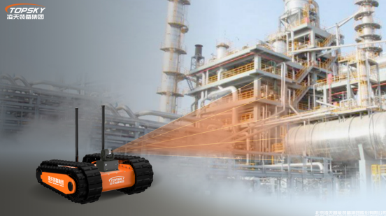 Firefighting Reconnaissance Robot with LIDAR Rotary Scanner for 3D Point Cloud Processing and Explosion Proof Capabilities