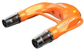 Wireless Remote Control Intelligent Lifebuoy with GPS/Beidou Dual Positioning High Penetration Warning Lights and Lightweight Hull ≤ 16.5Kg for Water Rescue