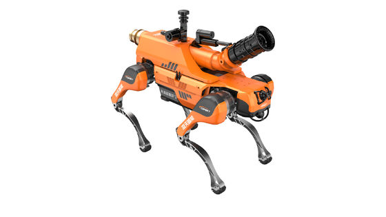 Multifonctionnel niveau de protection IP67 chien robot intelligent à quatre pattes de lutte contre les incendies