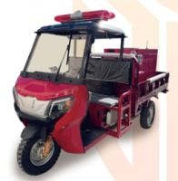 Station d'extinction d'incendie mobile intelligente à trois roues