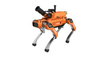 Modules montés diversifiés et interfaces extensibles Chien robot quadrupède d'aide à la lutte contre les incendies