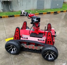 Le robot de lutte contre l'incendie a appliqué le moteur de C.C avec le type de batterie de grande capacité, conception de contrôle distribué modulaire