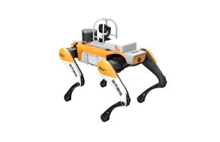 Chien robot à quatre pattes pour l'inspection de l'électricité (chiot + réseau auto-organisé + navigation laser + ordinateur de commande industrielle + double inclinaison optique)